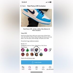 I’M LIVE AND HOSTING THE SNEAKER POSH PARTY!